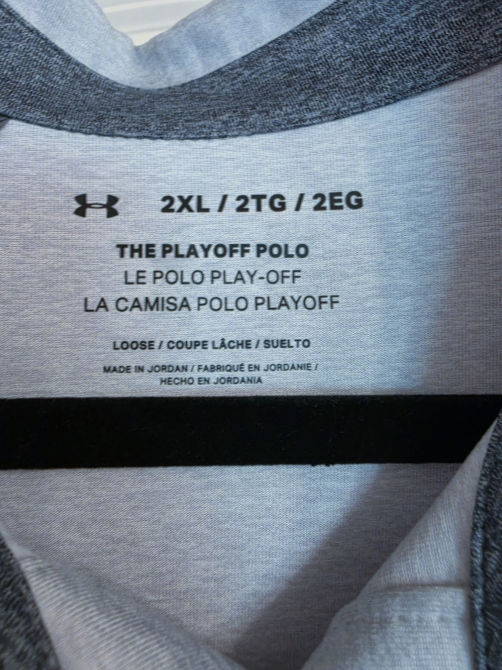 Under Armour Men’s Light Gray Playoff Performance Polo - Picture 2 of 4